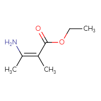 Chemical structure of ethyl (2Z)-3-amino-2-methylbut-2-enoate - CSSB00020660892