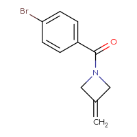Chemical structure of 1-(4-bromobenzoyl)-3-methylideneazetidine - CSSB00018502622
