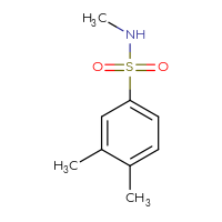 Chemical structure of N,3,4-trimethylbenzene-1-sulfonamide - CSSB00000165126