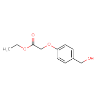 Chemical structure of ethyl 2-[4-(hydroxymethyl)phenoxy]acetate - CSSB00000173301