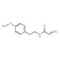 Chemical structure of N-[2-(4-methoxyphenyl)ethyl]prop-2-enamide - CSSB00011325355