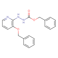 Chemical structure of N'-[3-(benzyloxy)pyridin-2-yl](benzyloxy)carbohydrazide - CSSB21332335873