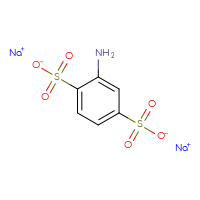Chemical structure of disodium 2-aminobenzene-1,4-disulfonate - CSSB00009997660