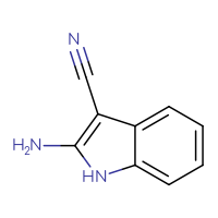 Chemical structure of 2-amino-1H-indole-3-carbonitrile - CSSB00000044207