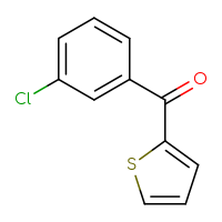 Chemical structure of (3-chlorophenyl)(thiophen-2-yl)methanone - CSSB00011267921