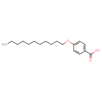 Chemical structure of 4-(undecyloxy)benzoic acid - CSSB00000102176