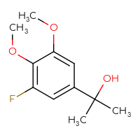 Chemical structure of 2-(3-fluoro-4,5-dimethoxyphenyl)propan-2-ol - CSSB00020924680