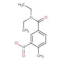 Chemical structure of N,N-diethyl-4-methyl-3-nitrobenzamide - CSSB00000584546