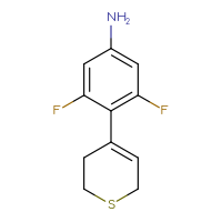 Chemical structure of 4-(3,6-dihydro-2H-thiopyran-4-yl)-3,5-difluoroaniline - CSSB00010169050