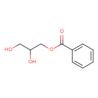 Chemical structure of 2,3-dihydroxypropyl benzoate - CSSB00011020436