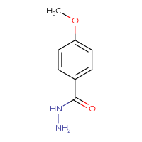 Chemical structure of 4-methoxybenzohydrazide - CSSB00000186299