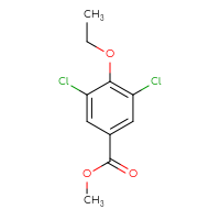 Chemical structure of methyl 3,5-dichloro-4-ethoxybenzoate - CSSB00011093951