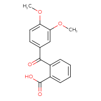 Chemical structure of 2-(3,4-dimethoxybenzoyl)benzoic acid - CSSB00103153229