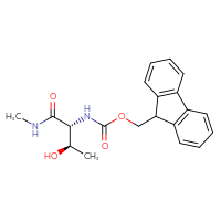 Chemical structure of (9H-fluoren-9-yl)methyl N-[(1R,2R)-2-hydroxy-1-(methylcarbamoyl)propyl]carbamate - CSSB21043413182
