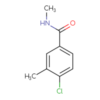 Chemical structure of 4-chloro-N,3-dimethylbenzamide - CSSB00012792839