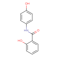 Chemical structure of 2-hydroxy-N-(4-hydroxyphenyl)benzamide - CSSB00000599514