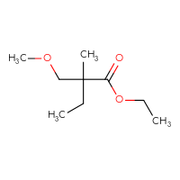 Chemical structure of ethyl 2-(methoxymethyl)-2-methylbutanoate - CSSB00153754799
