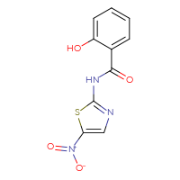 Chemical structure of 2-hydroxy-N-(5-nitro-1,3-thiazol-2-yl)benzamide - CSSB00015203979