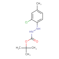 Chemical structure of N'-(2-chloro-4-methylphenyl)(tert-butoxy)carbohydrazide - CSSB02517441828