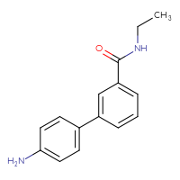 Chemical structure of 4'-amino-N-ethyl-[1,1'-biphenyl]-3-carboxamide - CSSB00102601595