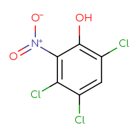 Chemical structure of 3,4,6-trichloro-2-nitrophenol - CSSB00000692919