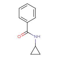 Chemical structure of N-cyclopropylbenzamide - CSSB00000160639