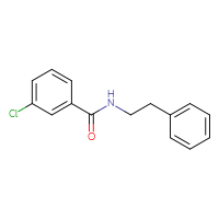 Chemical structure of 3-chloro-N-(2-phenylethyl)benzamide - CSSB00027984797