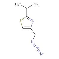 Chemical structure of 4-(azidomethyl)-2-(propan-2-yl)-1,3-thiazole - CSSB00011486418