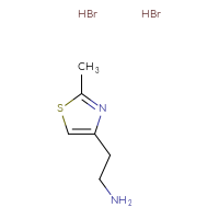 Chemical structure of 2-(2-methyl-1,3-thiazol-4-yl)ethan-1-amine dihydrobromide - CSSB00000694486