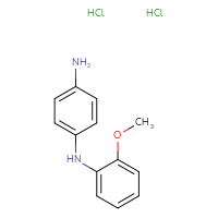 Chemical structure of N1-(2-methoxyphenyl)benzene-1,4-diamine dihydrochloride - CSSB03437034185