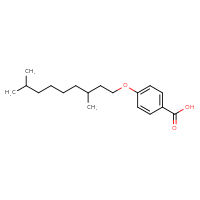 Chemical structure of 4-[(3,8-dimethylnonyl)oxy]benzoic acid - CSSB00025731331