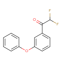 Chemical structure of 2,2-difluoro-1-(3-phenoxyphenyl)ethan-1-one - CSSB00103045522