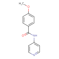 Chemical structure of 4-methoxy-N-(pyridin-4-yl)benzamide - CSSB00046259744