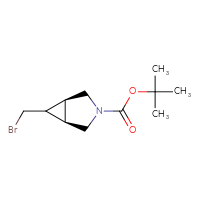 Chemical structure of tert-butyl (1R,5S)-6-(bromomethyl)-3-azabicyclo[3.1.0]hexane-3-carboxylate - CSSB02125618508