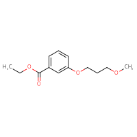 Chemical structure of ethyl 3-(3-methoxypropoxy)benzoate - CSSB00103387625