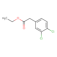 Chemical structure of ethyl 2-(3,4-dichlorophenyl)acetate - CSSB00000170275