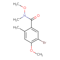 Chemical structure of 5-bromo-N,4-dimethoxy-N,2-dimethylbenzamide - CSSB01395048291