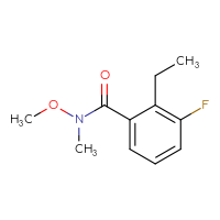 Chemical structure of 2-ethyl-3-fluoro-N-methoxy-N-methylbenzamide - CSSB07046143099