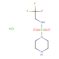 Chemical structure of N-(2,2,2-trifluoroethyl)piperazine-1-sulfonamide hydrochloride - CSSB00138413318