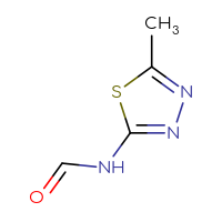 Chemical structure of N-(5-methyl-1,3,4-thiadiazol-2-yl)formamide - CSSB00012025206