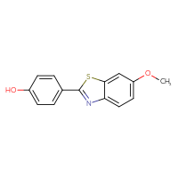 Chemical structure of 4-(6-methoxy-1,3-benzothiazol-2-yl)phenol - CSSB00003815270