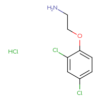 Chemical structure of 2-(2,4-dichlorophenoxy)ethan-1-amine hydrochloride - CSSB06354212987