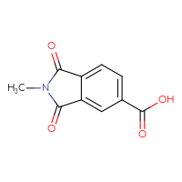 Chemical structure of 2-methyl-1,3-dioxo-2,3-dihydro-1H-isoindole-5-carboxylic acid - CSSB00000230024