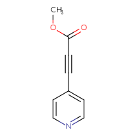 Chemical structure of methyl 3-(pyridin-4-yl)prop-2-ynoate - CSSB00012100092
