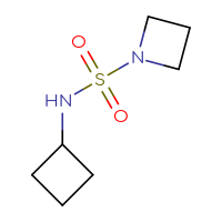 Chemical structure of N-cyclobutylazetidine-1-sulfonamide - CSMB00118441671
