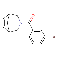 Chemical structure of 3-(3-bromobenzoyl)-3-azabicyclo[3.2.1]oct-6-ene - CSSB14963238496