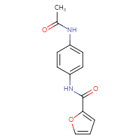 Chemical structure of N-(4-acetamidophenyl)furan-2-carboxamide - CSSB00000481759