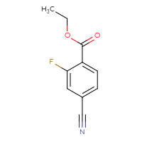 Chemical structure of ethyl 4-cyano-2-fluorobenzoate - CSSB00000081534