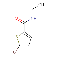 Chemical structure of 5-bromo-N-ethylthiophene-2-carboxamide - CSSB00000155171