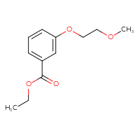 Chemical structure of ethyl 3-(2-methoxyethoxy)benzoate - CSSB00052715866